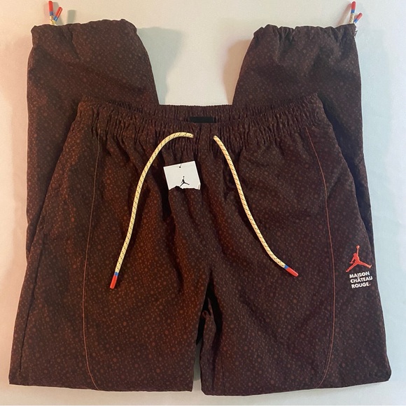 Nike Air Jordan x Maison Chateau Rouge Woven Pants Men M Lined Gym